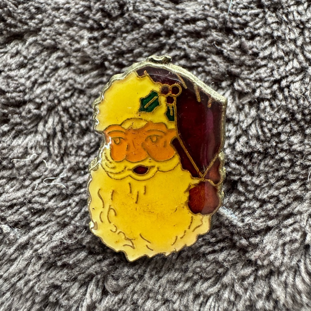 Bundle 3 for $10 Vintage Santa hat lapel pin.